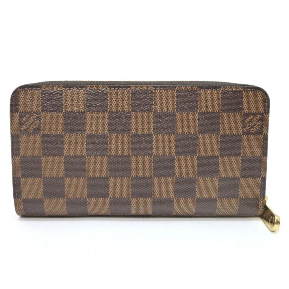 Auth LOUIS VUITTON Zippy Wallet Round Fastener N60015 Damier Ebene #36631948 - Picture 10 of 16